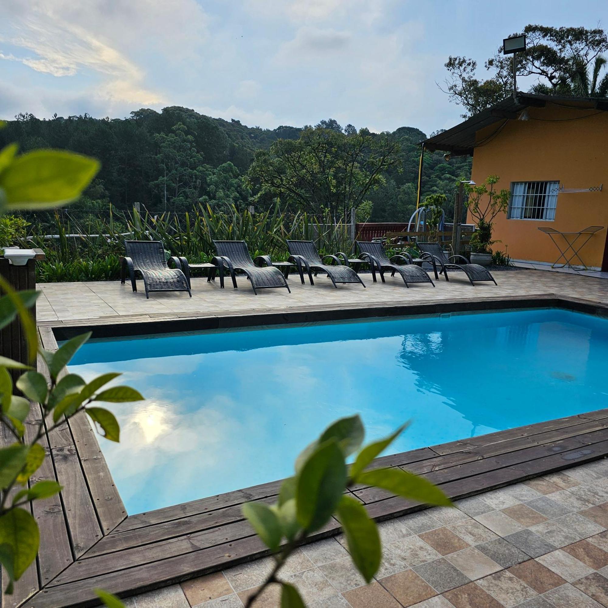 Piscina Aquecida 65Km De Sao Paulo Capital Sitio Chacara Casa Villa Juquitiba Bagian luar foto